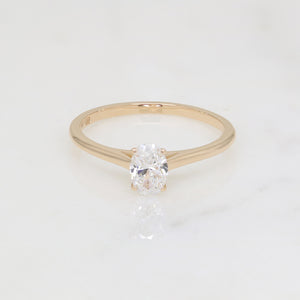 Silvana 0.50ct Oval Solitaire Ring | Yellow Gold