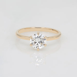 Viola Solitaire Ring | Yellow Gold