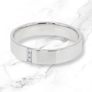 Augustus Diamond Ring In White Gold
