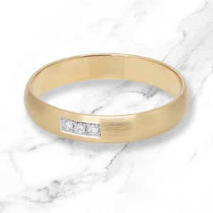 Florin Diamond Ring In Yellow Gold