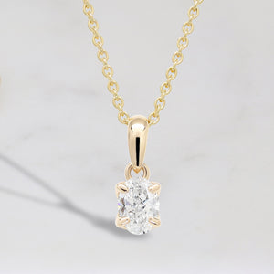 Silvana Oval Pendant In Yellow Gold