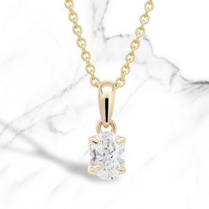 Silvana Oval Pendant In Yellow Gold