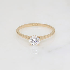 Silvana 0.50ct Round Solitaire Ring In Yellow Gold